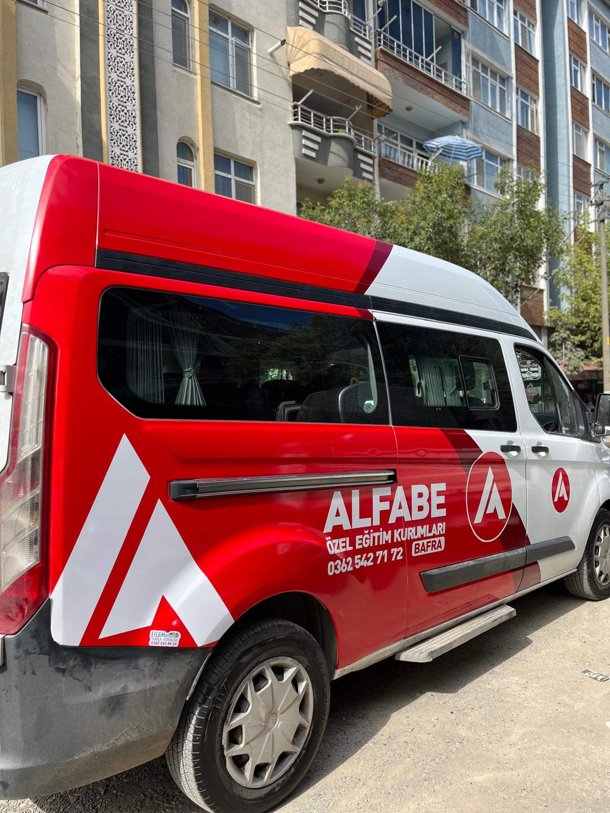 Alfabe araç giydirme arka detay