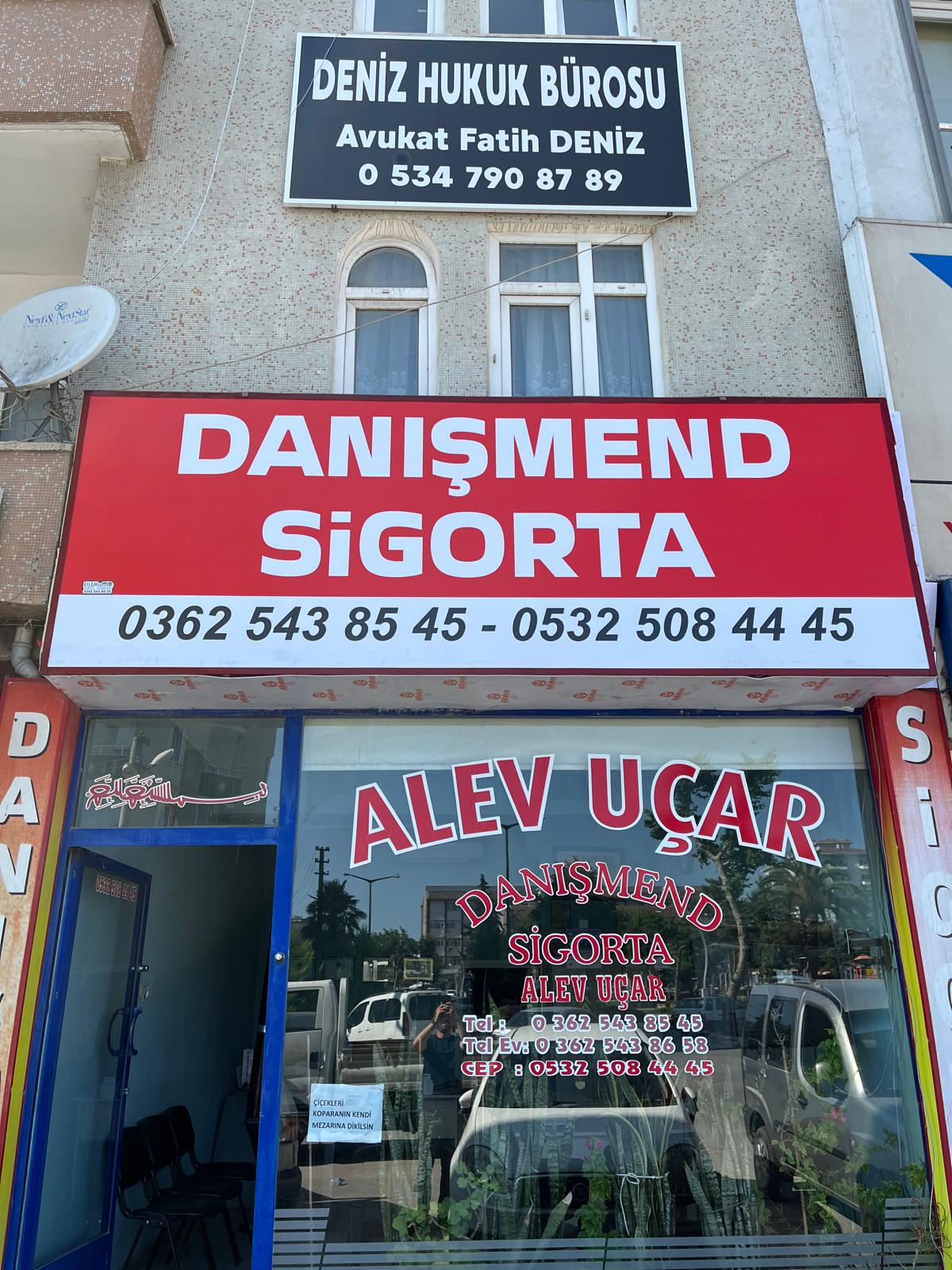 Danışmend Sigorta kör kasa tabela