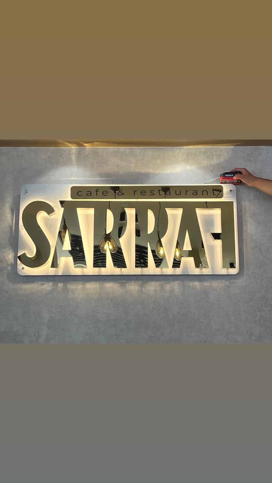 Sarraf krom harf tabela yatay görünüm